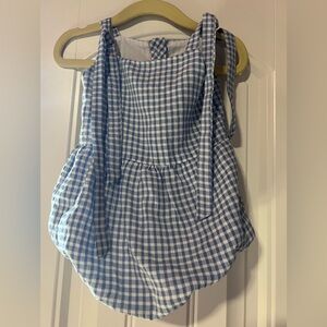 Girl’s Jesse Kae Collection Blue and White Gingham Dress